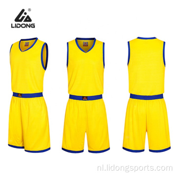 Cutom basketbal jersey goedkoop jeugdbasketbaluniform